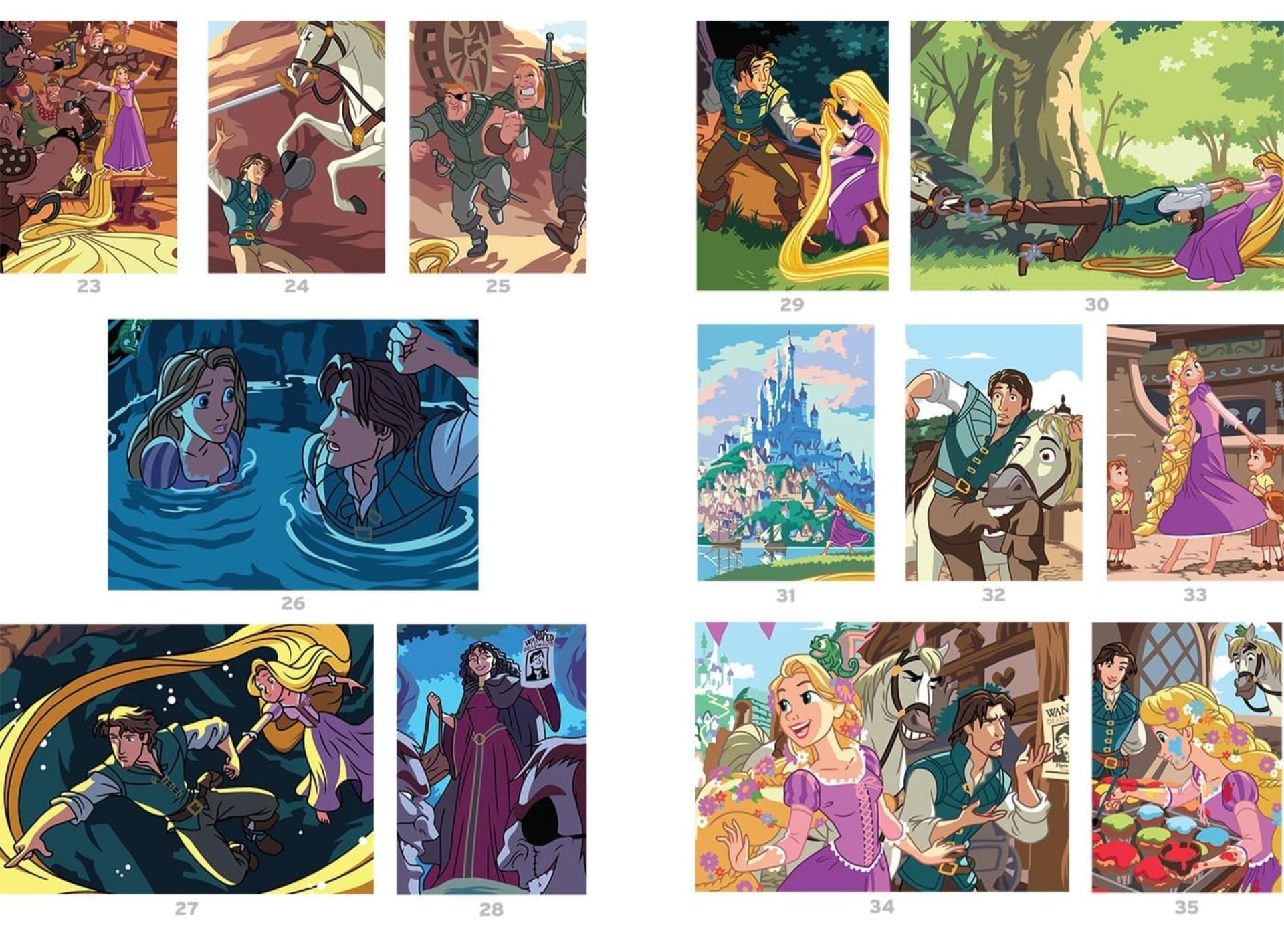 Coloriages mystères spécial film - Raiponce