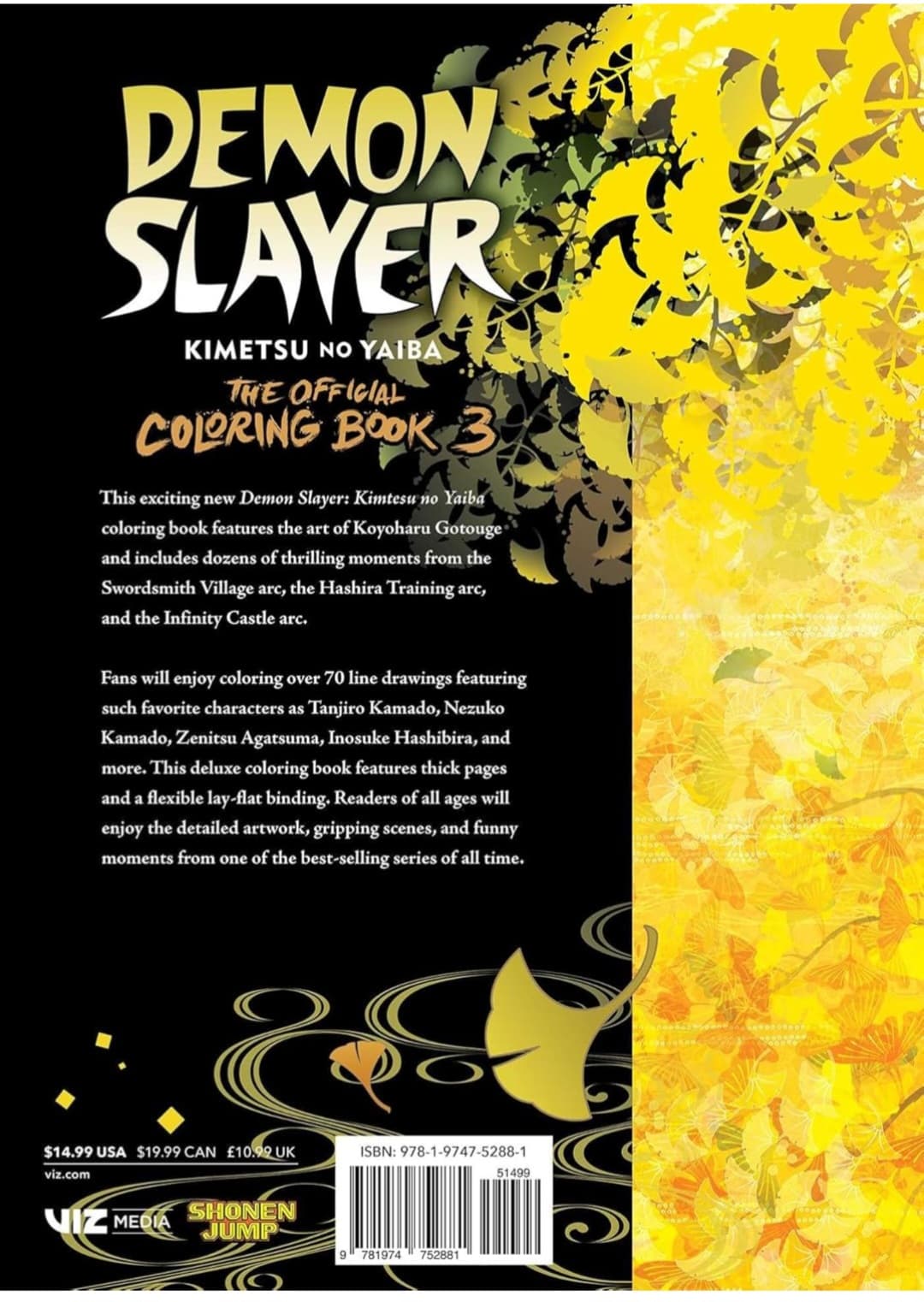 Demon Slayer: Kimetsu no Yaiba: The Official Coloring Book 3
