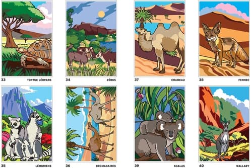 Mystery Coloring: Safari