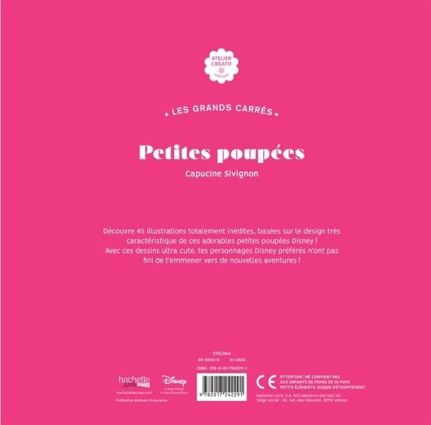 Petites poupées Disney: 45 coloriages