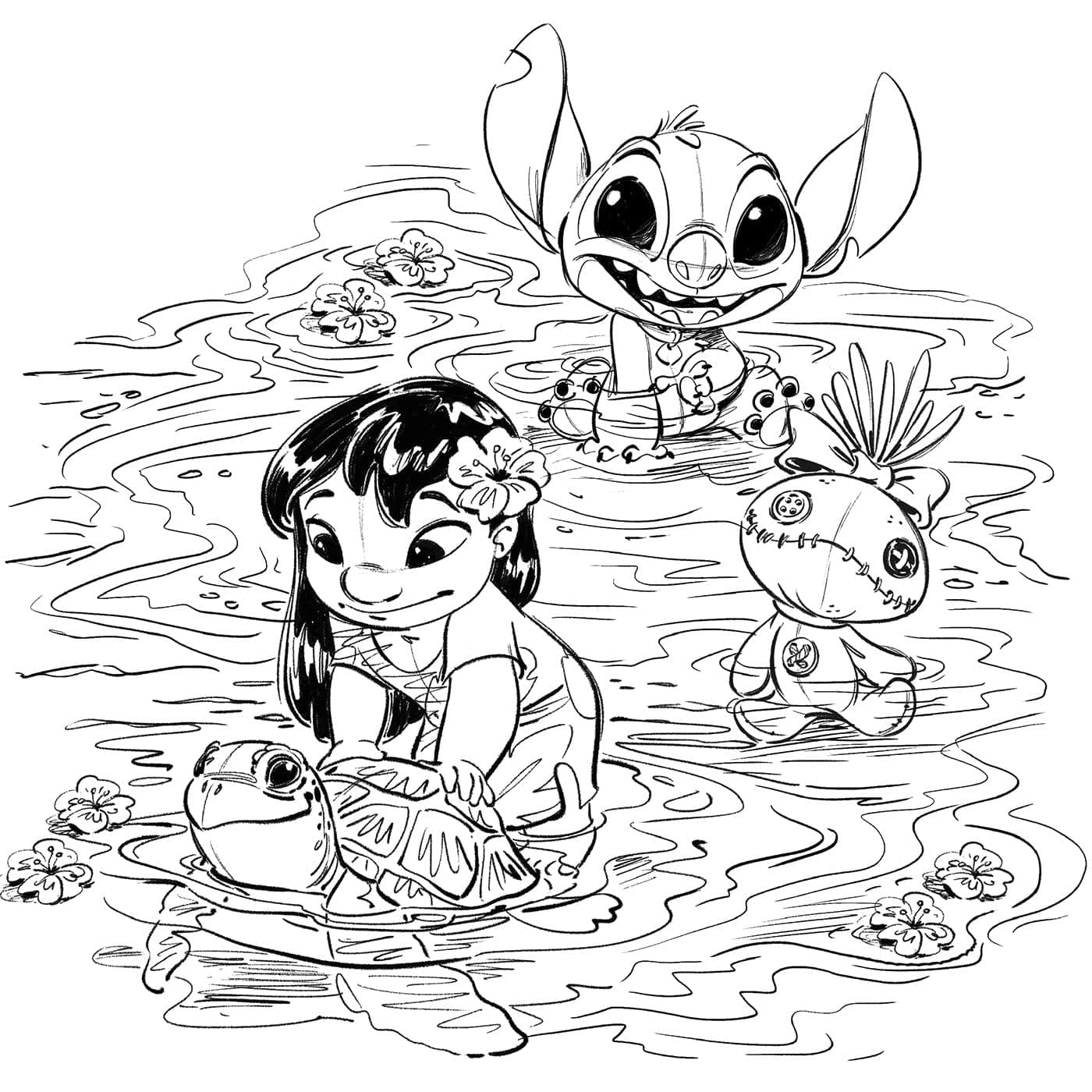Petites poupées Disney: 45 coloriages