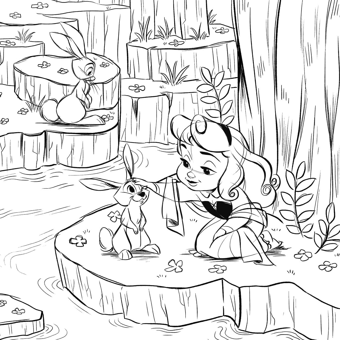 Petites poupées Disney: 45 coloriages